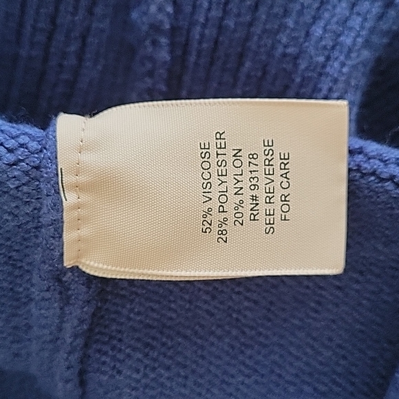 Philosophy Drop Shoulder Crewneck Sweater, Small, Blue, NWT - Picture 9 of 10